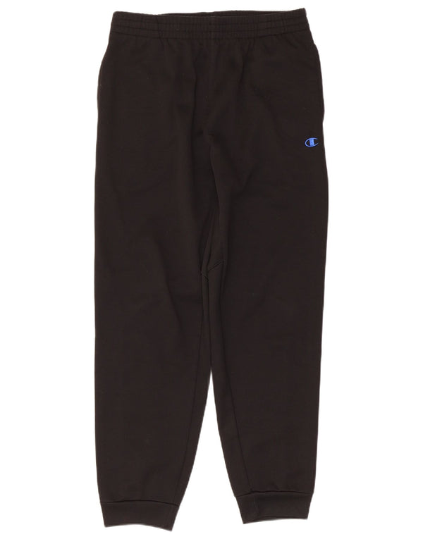 Pantaloni da tuta da uomo Champion, pantaloni da jogging, grandi, in poliestere color block nero