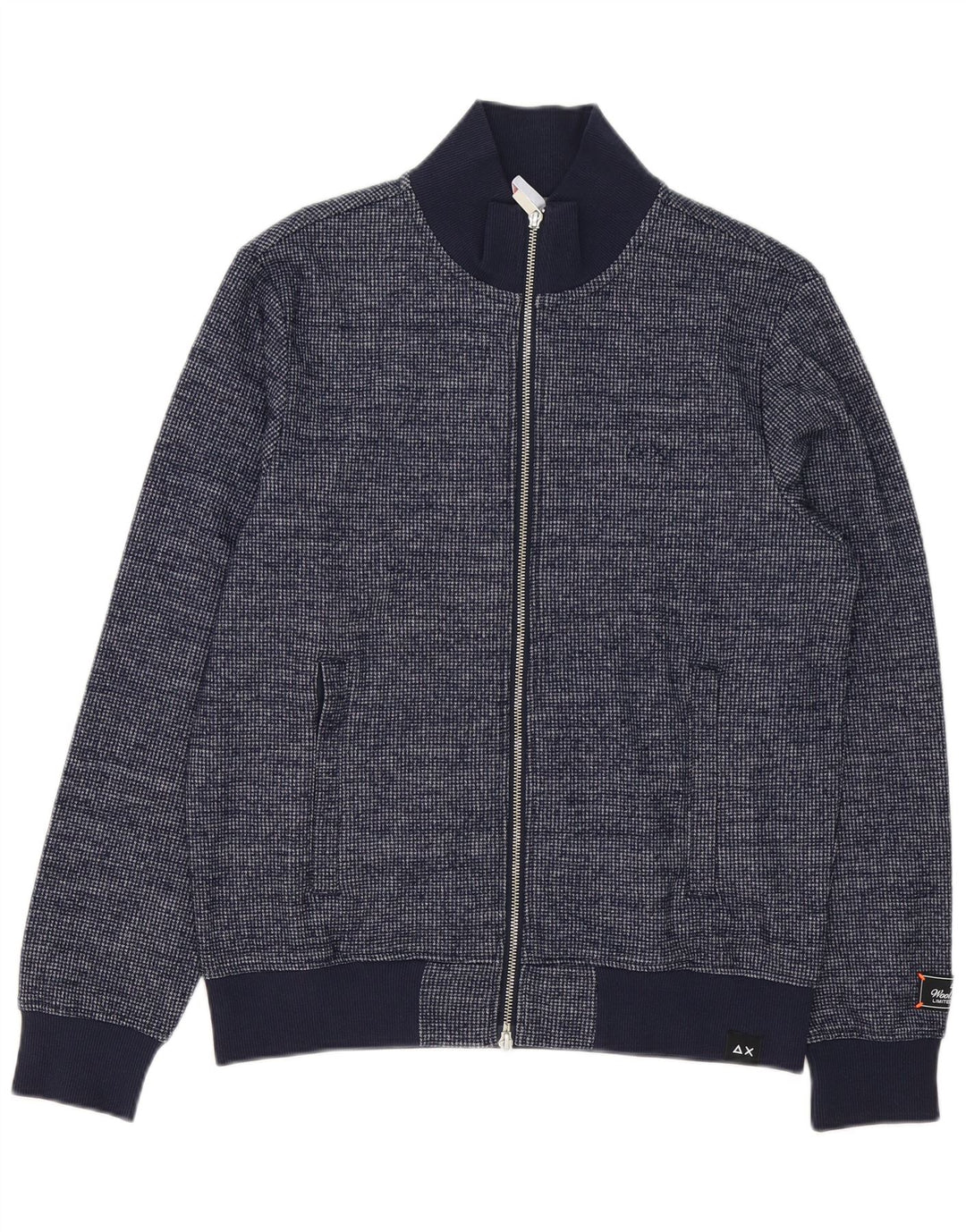 Pulover cardigan pentru bărbați Sun68 Poliester bleumarin mediu