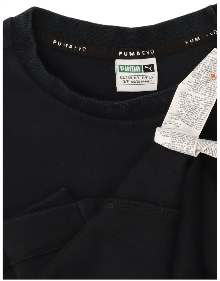 PUMA Mens Sweatshirt Jumper Small Black Cotton