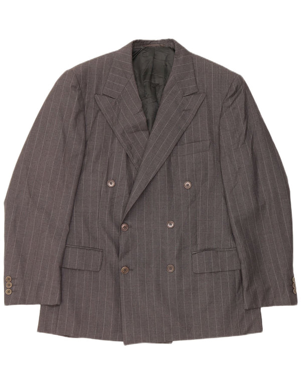 Ermenegildo Zegna Chaqueta Blazer para Hombre Talla 54 XL Gris Rayas