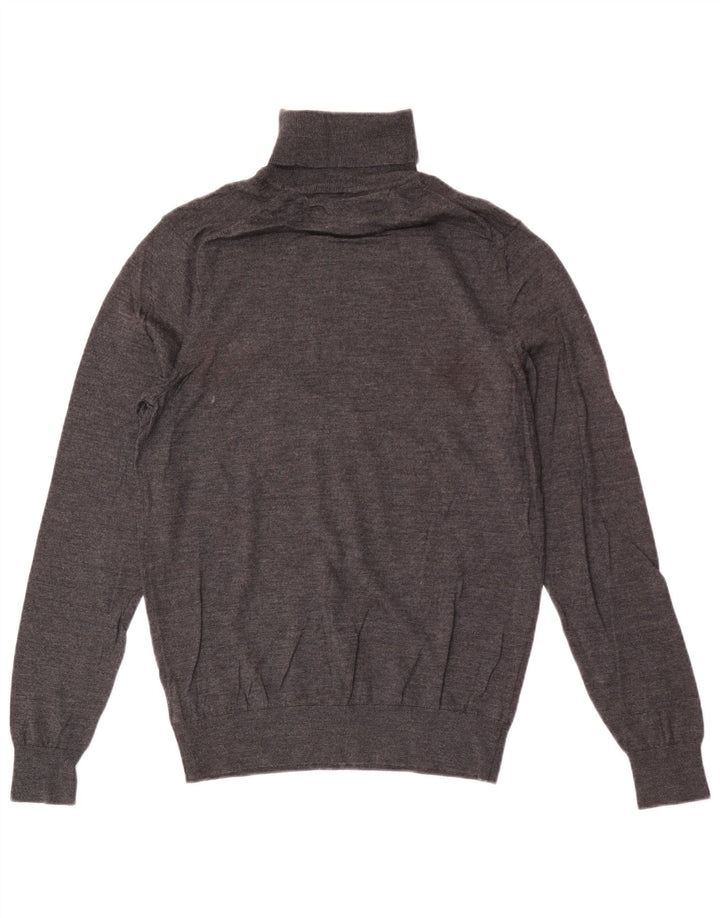 Tommy Hilfiger Herre Rullehalstrøje Sweater Stor Grå Uld