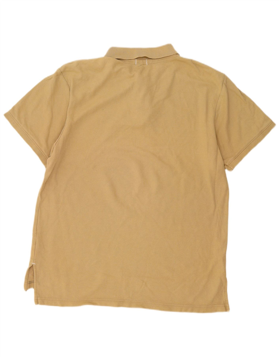 Nike Mens Polo Shirt Large Khaki Cotton