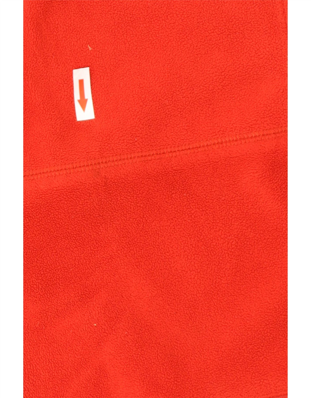 Asics Pull Polaire Zip Neck Femme Rouge Moyen Polyester