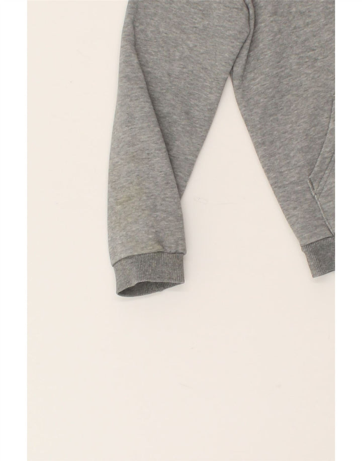PUMA Boys Graphic Zip Hoodie Sweater 7-8 Years Grey Cotton Vintage Puma and Second-Hand Puma from Messina Hembry 