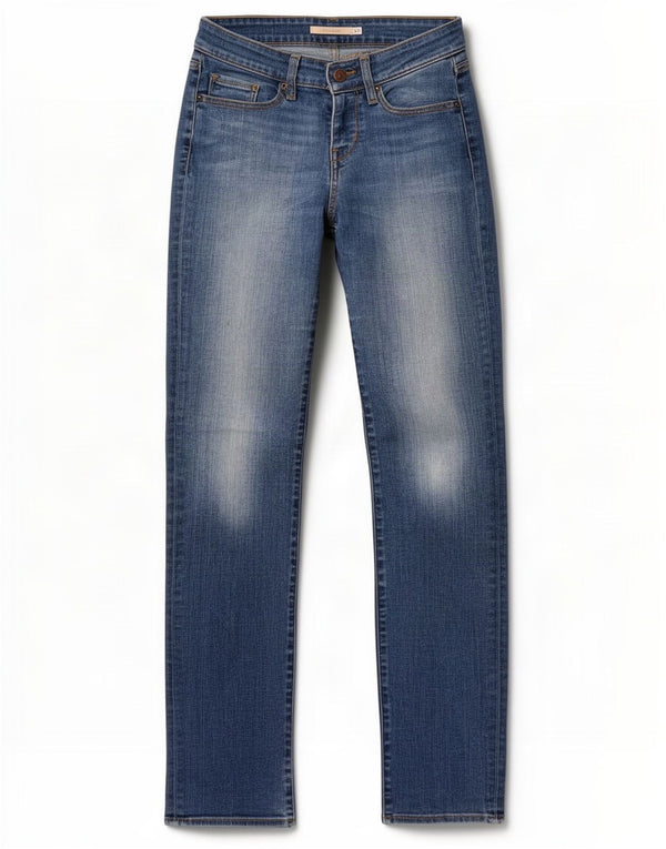 Vaqueros Levi's Mujer 714 Rectos W25 L32 Algodón Azul
