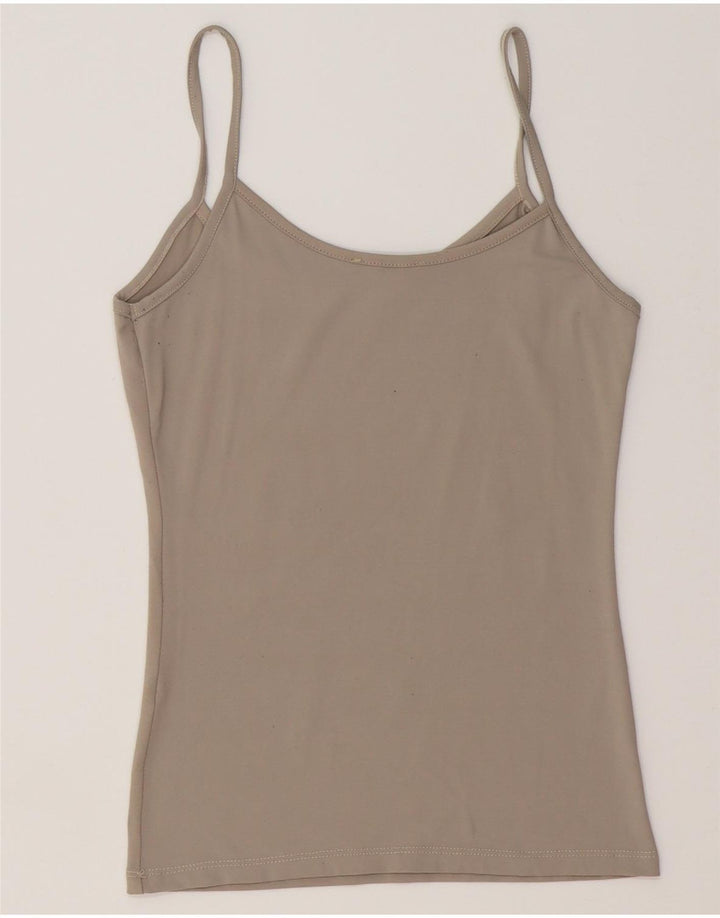 ZARA Womens Crop Cami Top UK 8 Small Grey