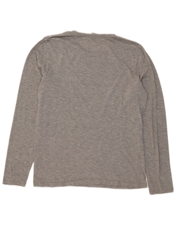 Scotch & Soda Mens Top Long Sleeve Large Grey Cotton