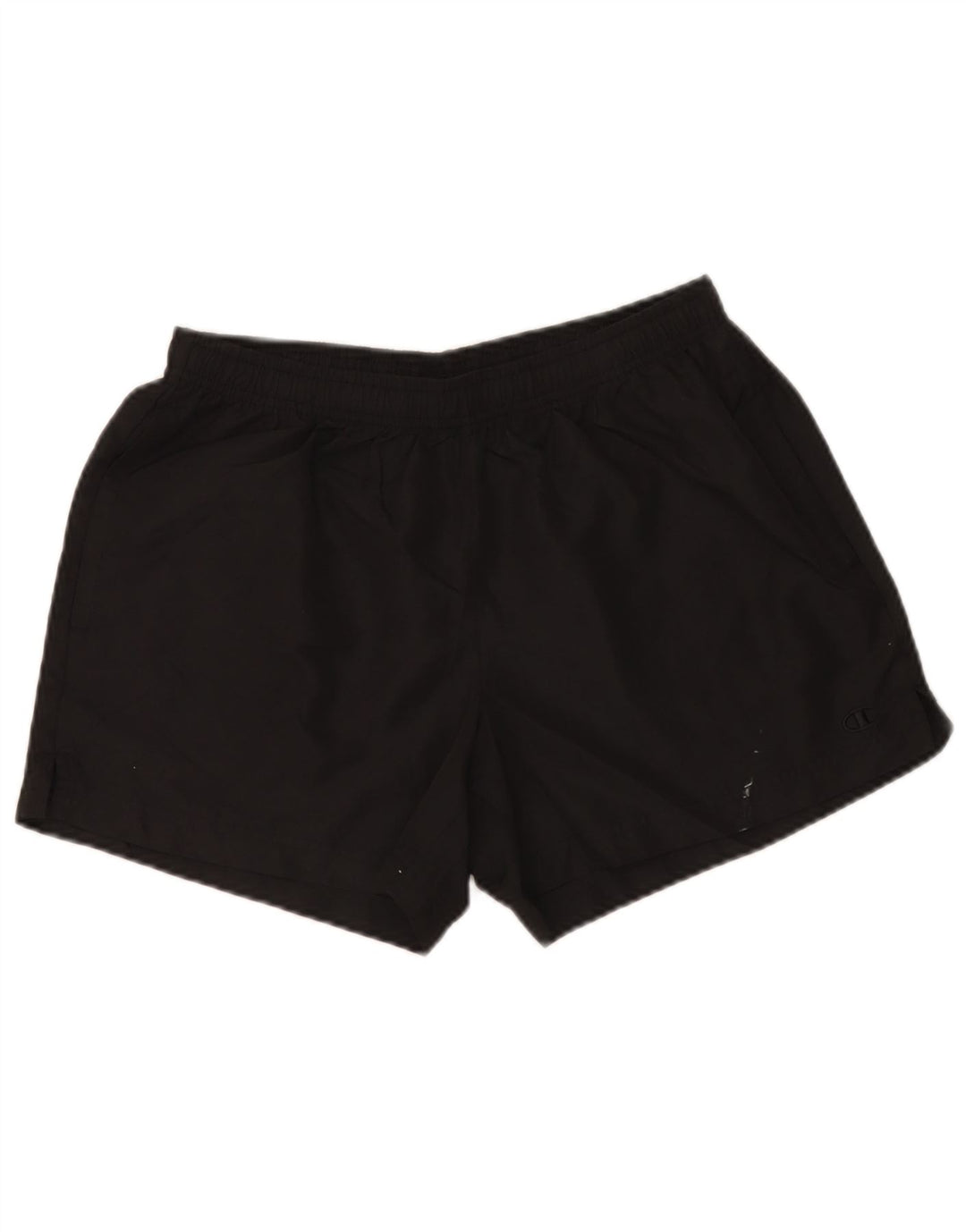 Champion Womens Sport Shorts UK 14 Large Black Polyester