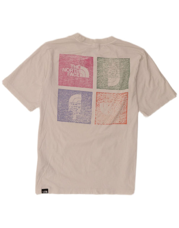 The North Face Womens Graphic T-Shirt Top UK 10 Small Weiße Baumwolle