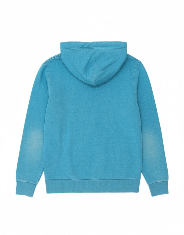 PUMA Mens Graphic Hoodie Jumper Medium Blue Cotton