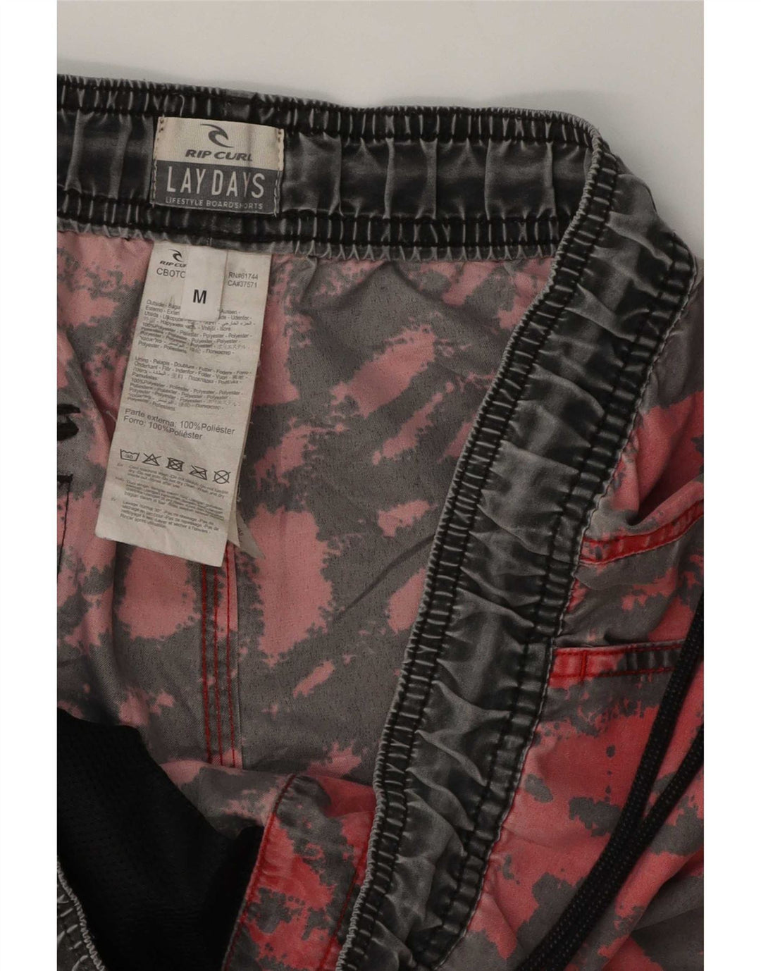 Rip Curl Herre abstrakt mønster svømmeshorts Medium Rød Polyester