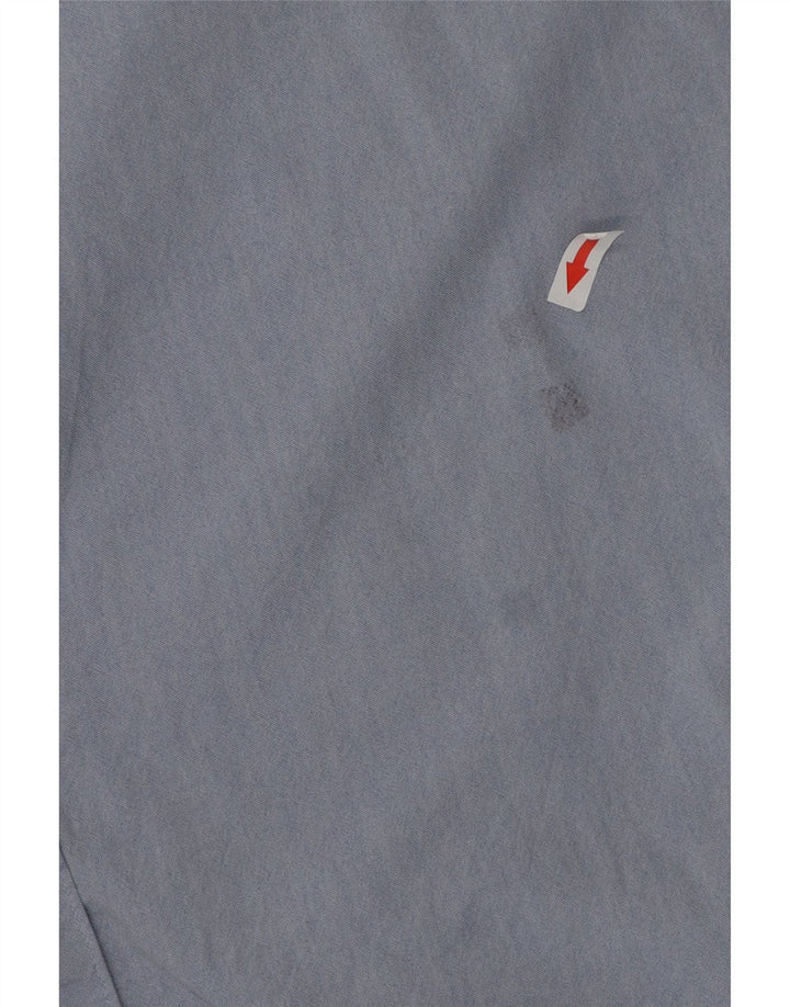 French Connection Mens Short Sleeve Shirt 2XL Blue Cotton