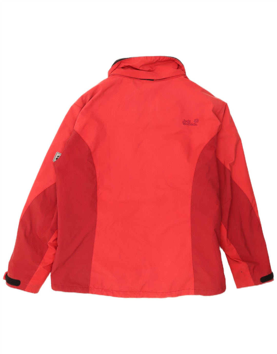 Jack Wolfskin Womens Rain Jacket UK 14 Large Red Polyamide