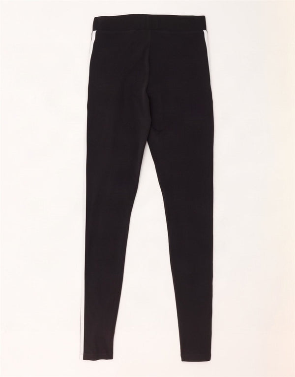 Adidas Dame Leggings UK 8 Small Black Bomuld