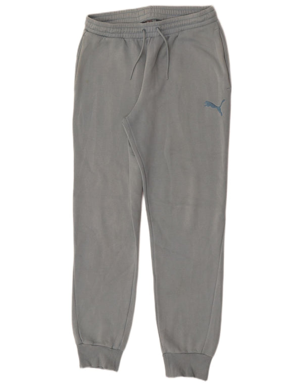 Pantaloni da tuta da donna Puma Joggers UK 14 Cotone blu medio