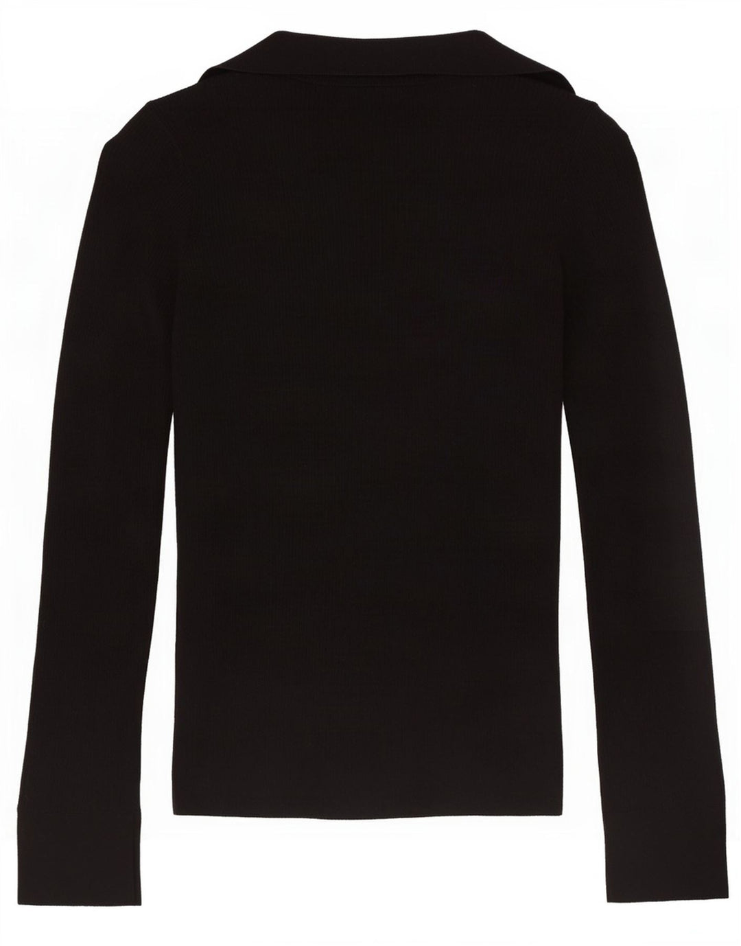 Massimo Dutti Pull Cardigan Femme UK 10 Petite Laine Noire