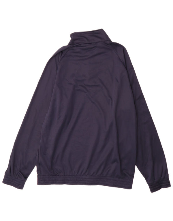 Umbro Mens Pullover Tracksuit Top Jacket XL Navy Blue Polyester