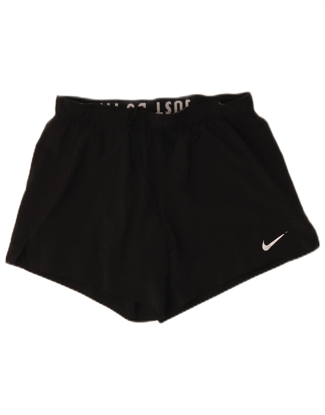 Nike Dame Dri Fit sportsshorts UK 14 Medium Sort Polyester