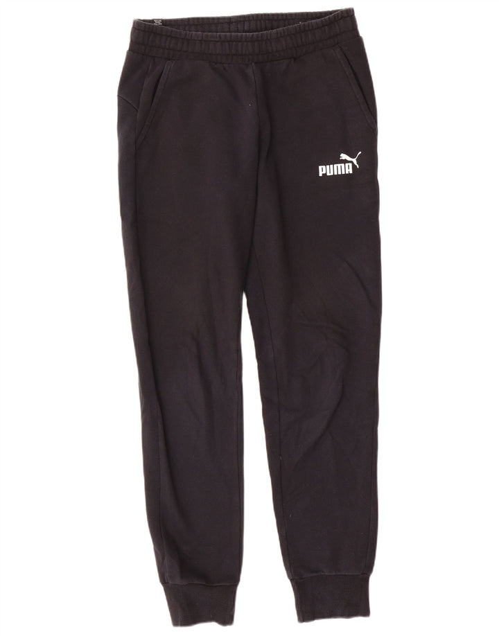 Puma Mens Tracksuit Trousers Joggers Medium Black Cotton