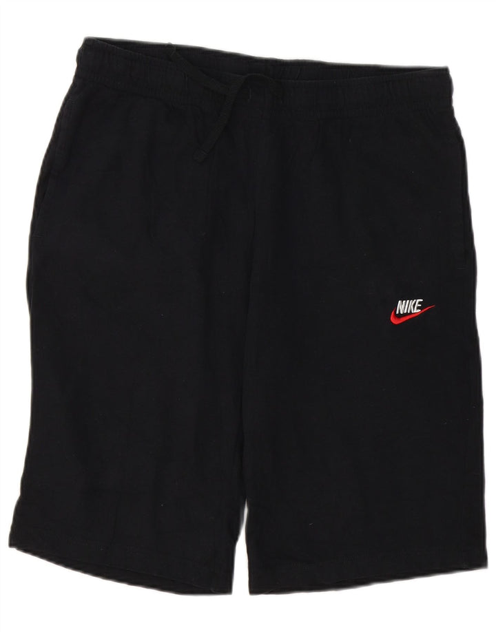 NIKE Mens Sport Shorts Medium Black Cotton