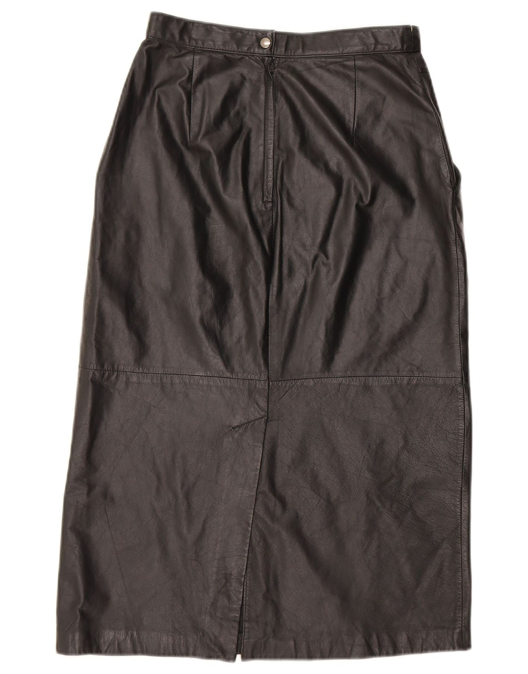ECHTES LEDER Womens Leather Skirt EU 36 Small W26 Black Leather