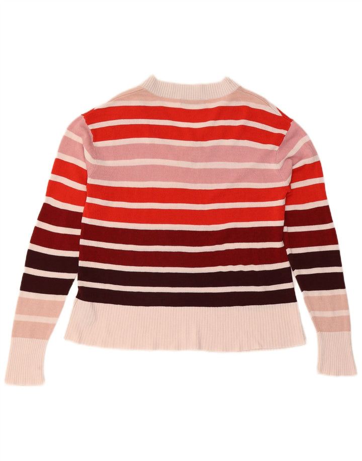 Marks & Spencer Womens V-Neck Jumper Sweater UK 12 Medium Multicoloured