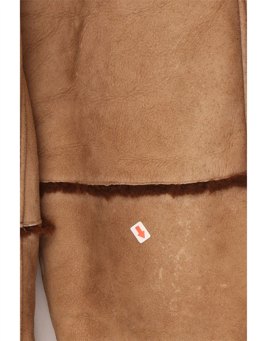 Vintage Damen Lammfellmantel UK 16 Large Beige