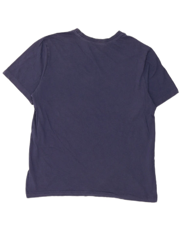 Nike Mens T-Shirt Top Medium Navy Blue Cotton