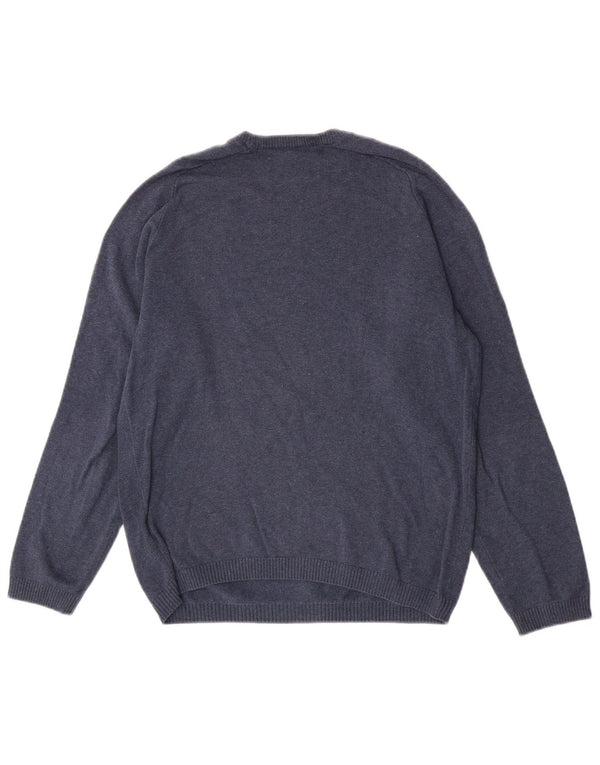 Penguin Mens Crew Neck Jumper Sweater Small Blue Cotton
