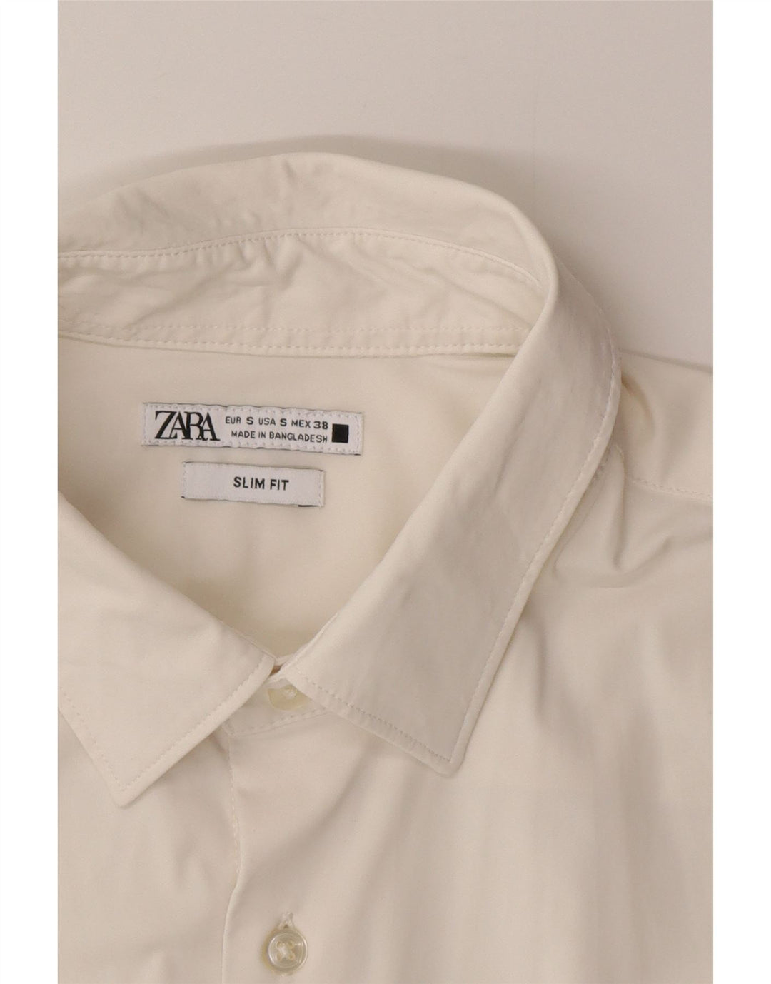 Zara Chemise Slim Fit Petit Blanc Homme