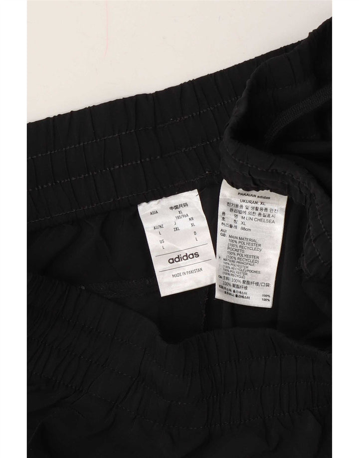 Pantaloncini sportivi grafici da uomo Adidas grandi in poliestere nero