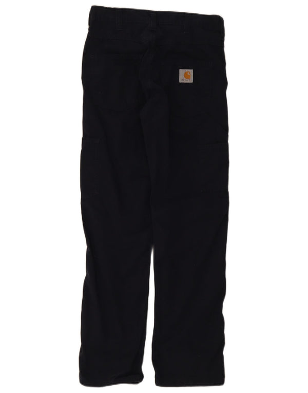 Carhartt muške ravne kargo hlače W28 L32 tamnoplavi pamuk