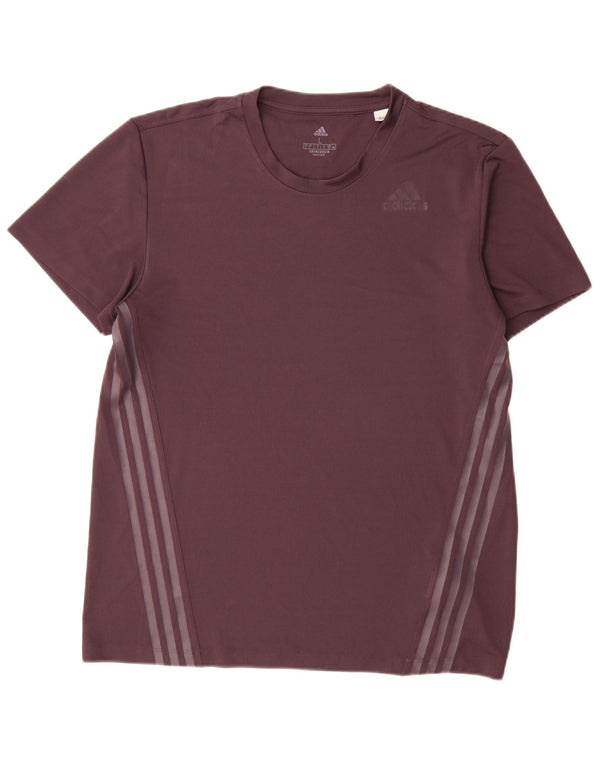 Ανδρικό T-Shirt Adidas Top Large Purple Polyester