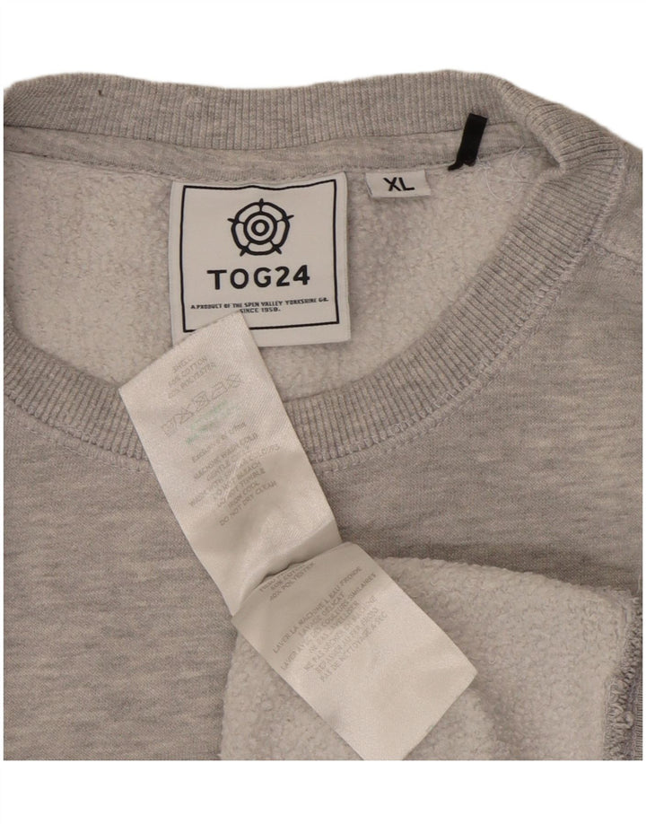 TOG 24 Mens Sweatshirt Jumper XL Grey Cotton
