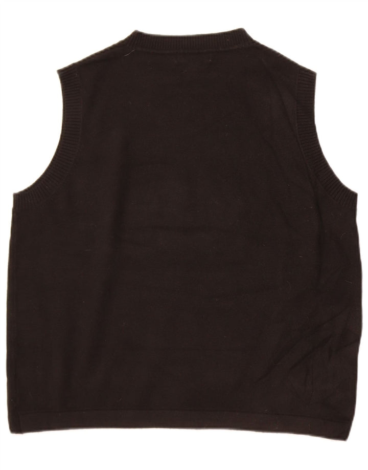 Marks & Spencer Mens Vest Tank Top Large Black Polyester