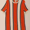 Zara Womens Basic Dress UK 18 XL Hvidstribet viskose