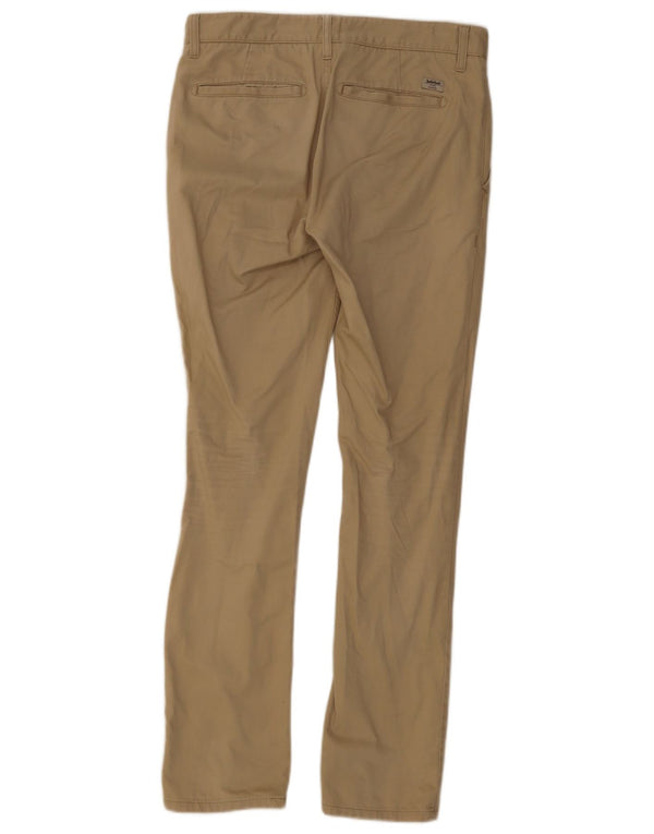 Timberland Mens Skinny Chino nadrág W32 L33 bézs pamut