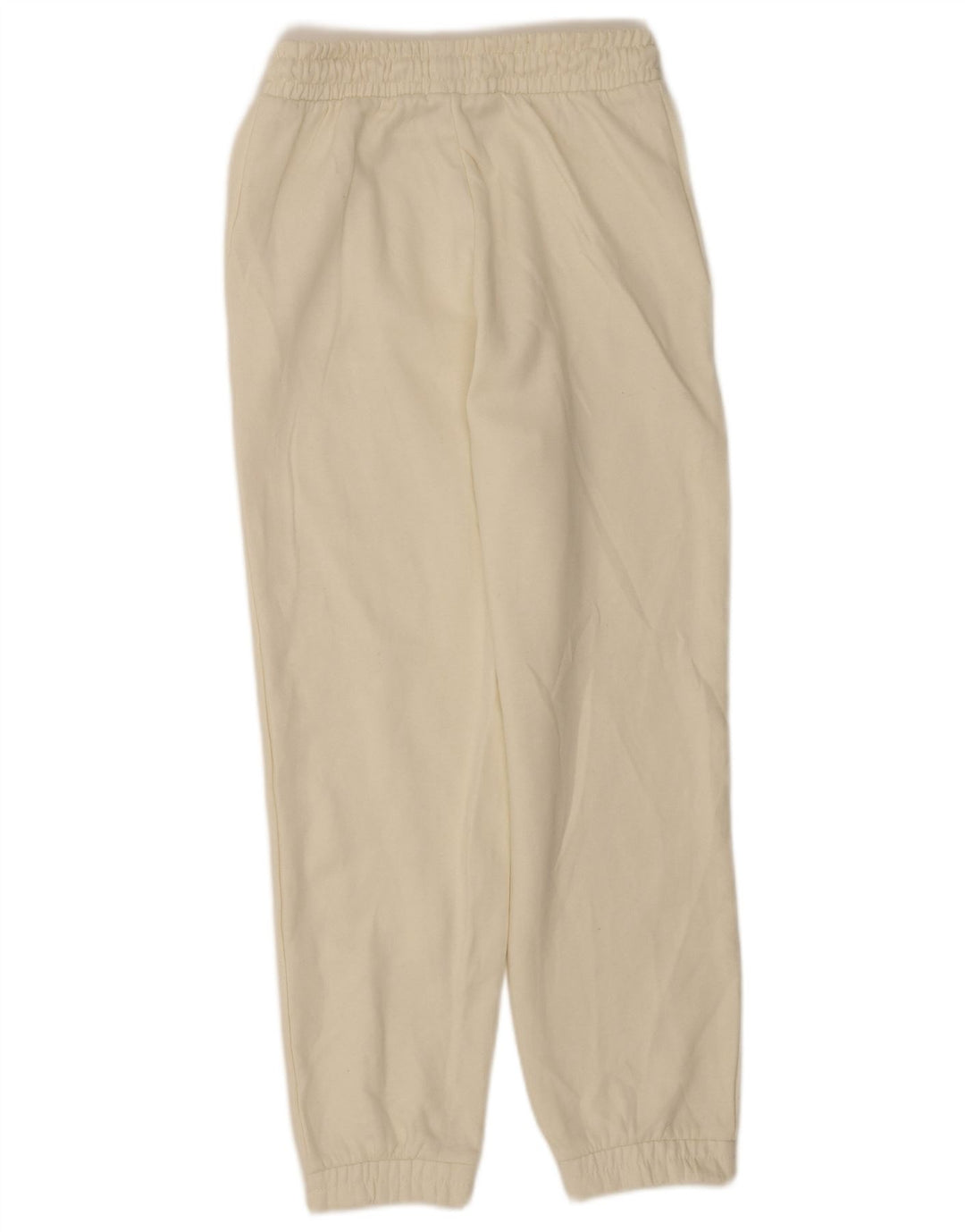 Zara Womens Tracksuit Trousers Joggers UK 12 Medium White Polyester
