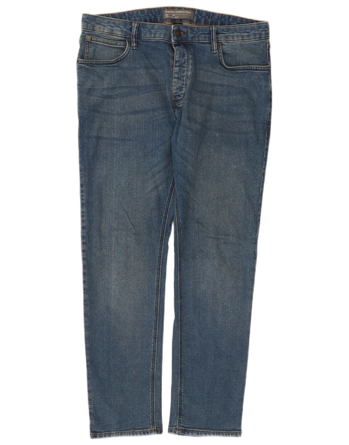 FRENCH CONNECTION Mens Slim Jeans W36 L29 Blue Cotton