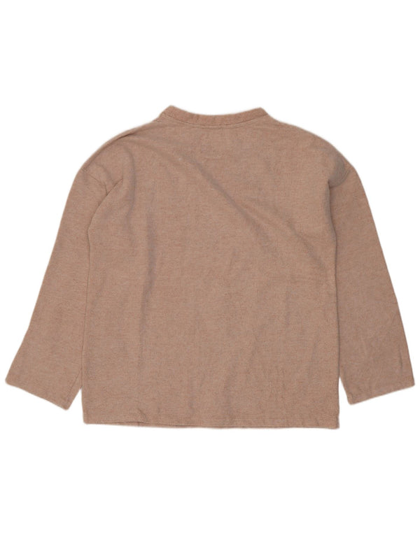 Zara Dame Trafaluc Oversized Top Langærmet UK 10 Small Pink