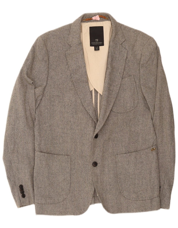 Jachetă pentru bărbați Scotch & Soda, cu 2 nasturi, IT 50, mare, gri