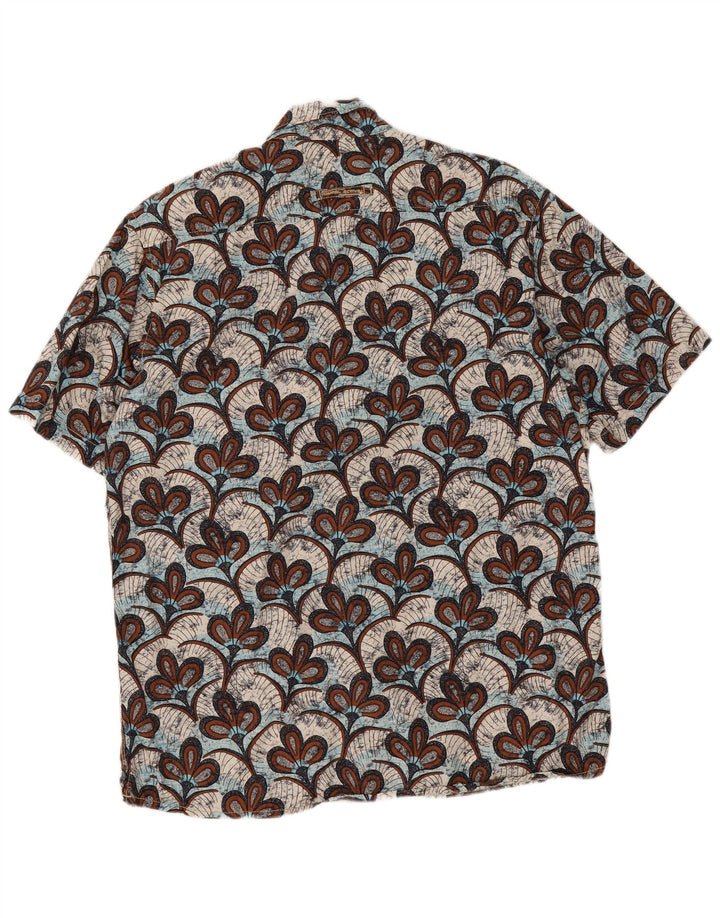 Camel Active Mens Short Sleeve Regular Fit Shirt Large Multicoloured Floral