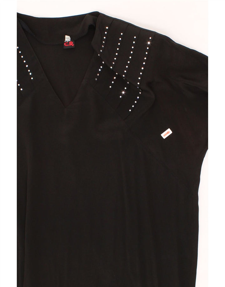 VINTAGE Womens Shift Dress IT 44 Medium Black Vintage Vintage and Second-Hand Vintage from Messina Hembry 