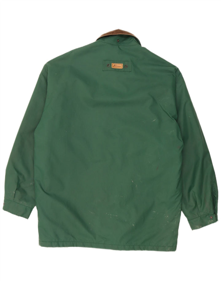 K-Way Mens Loose Fit Rain Jacket UK 36 Small Green Polyamide