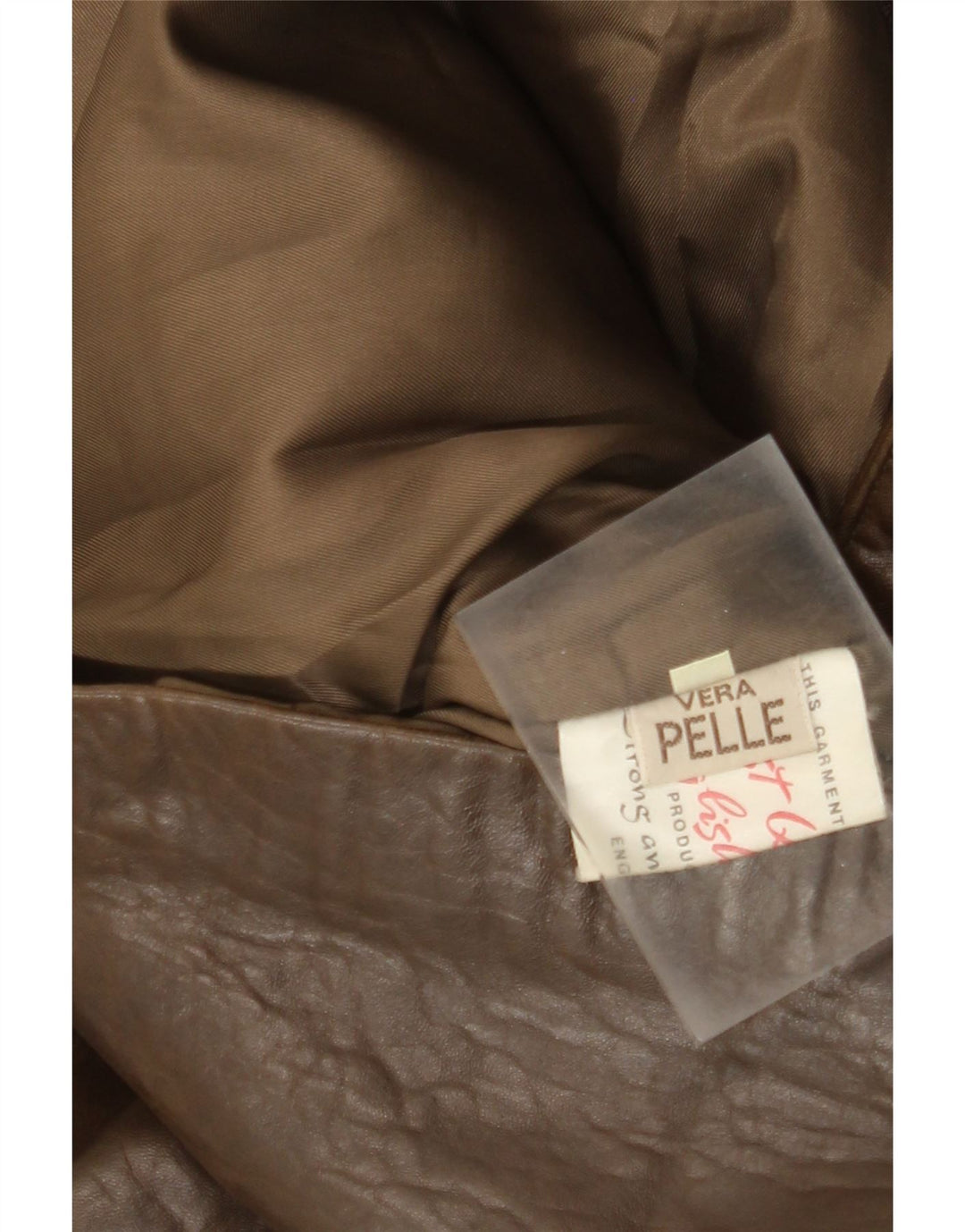 Manteau en cuir femme vintage IT 42 Cuir marron moyen