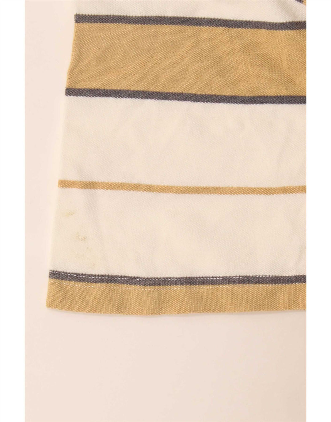 Lotto Mens Polo Shirt Large White Striped