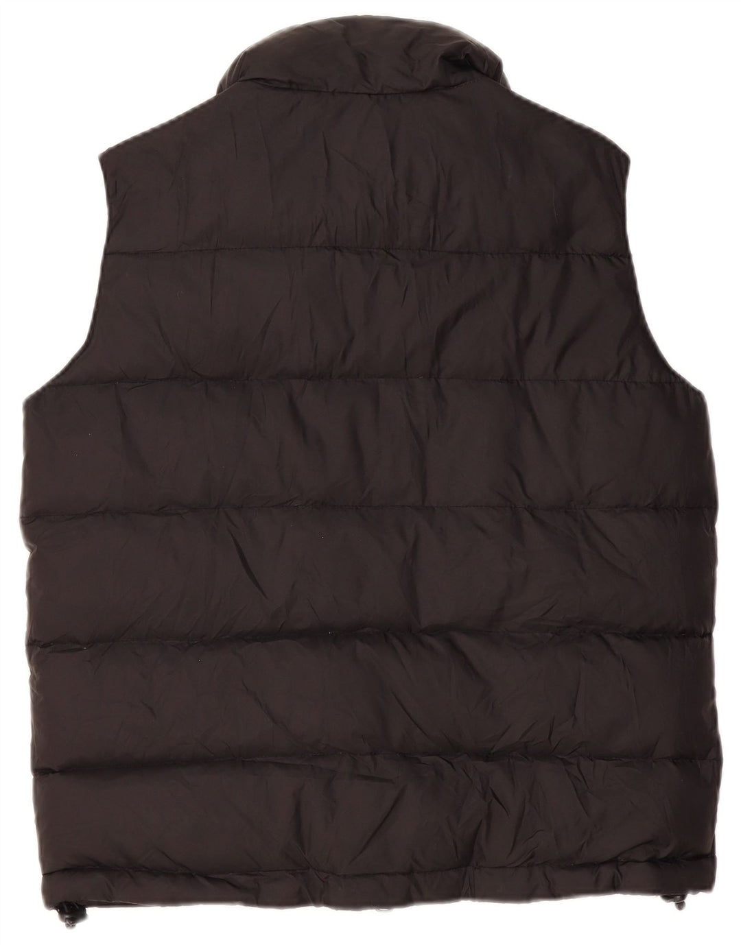 Vintage Mens Padded Gilet Small Black Nylon