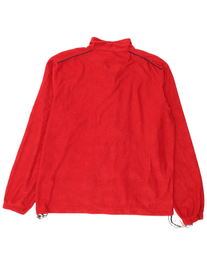 Brugi Mens Fleece Jacket UK 42 XL Red Polyester