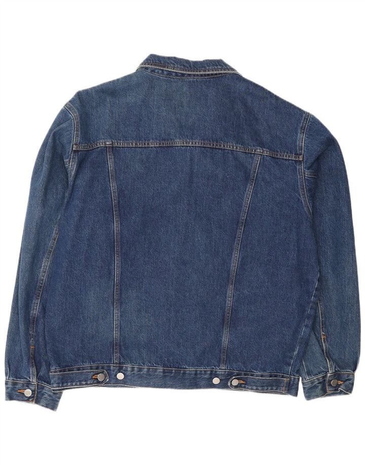 Vintage Mens Denim Jacket UK 44 2XL Blue Cotton