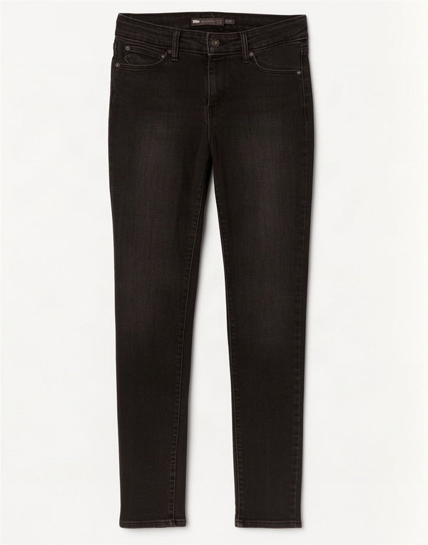 Levi's Jeans ajustados Demi Curve de talle medio para mujer US 4 Small W27 L30 Negro